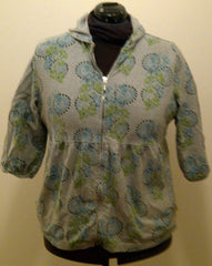 Grey Pattern Hoodie