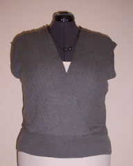 Gray Wrap top