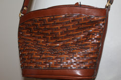 Leather Weaved Purse