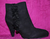 Suede-like Ruffle Boots