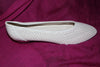 Vintage White Weaved Flats