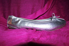 Silver Ballerina Flats