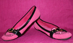 Pink & Black Loafers