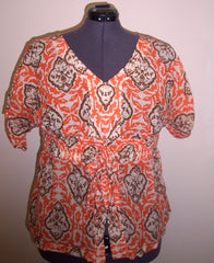 INC Orange Print top