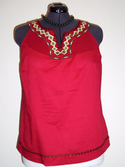 Red Sleeveless Top